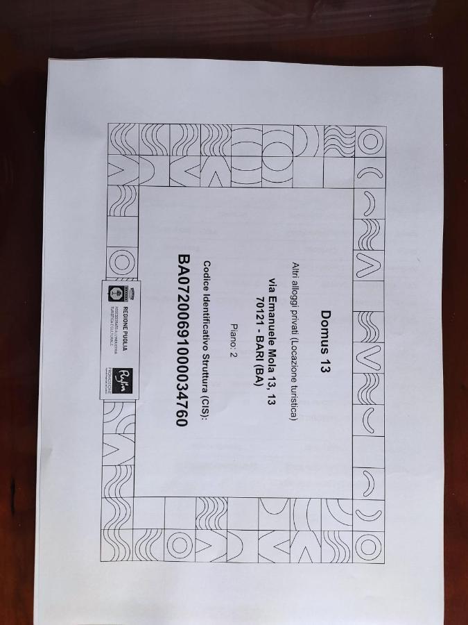 Appartamento Domus13-With Private Parking Bari Esterno foto